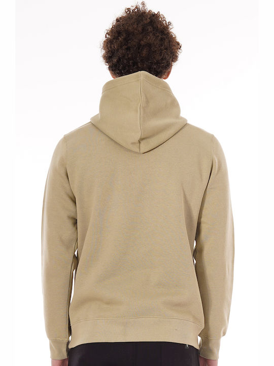 Magnetic North Herren Sweatshirt mit Kapuze und Taschen Beige