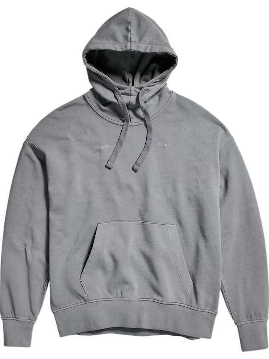 Garment Dyed Φούτερ με Κουκούλα Granite