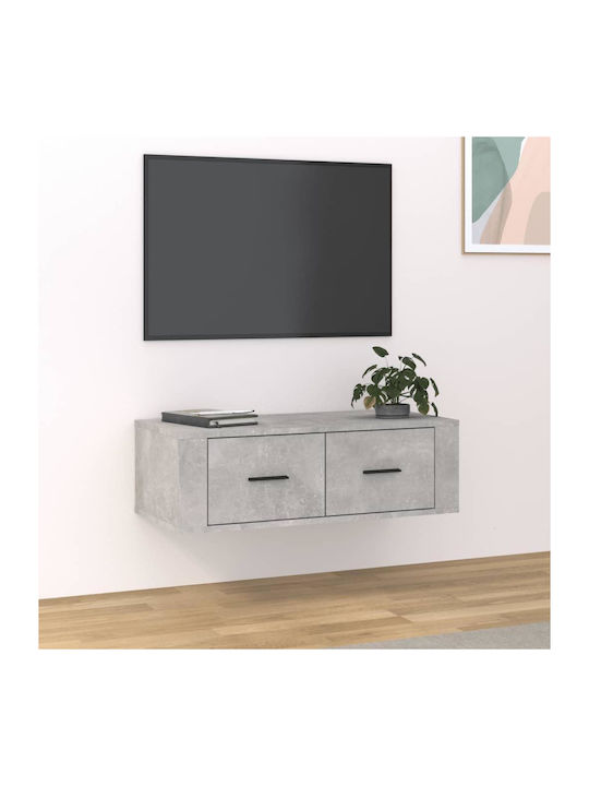 Cabinet Wall Grey Concrete 80x36x25cm