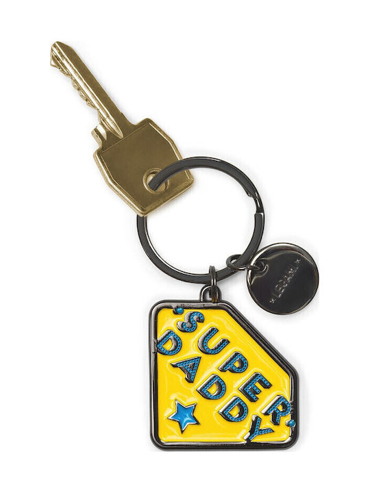 Legami Milano Μπρελόκ What A Key Ring - Super Daddy Μεταλλικό Λευκό Legami Milano Μπρελόκ What A Key Ring - Super Daddy Μεταλλικό Λευκό