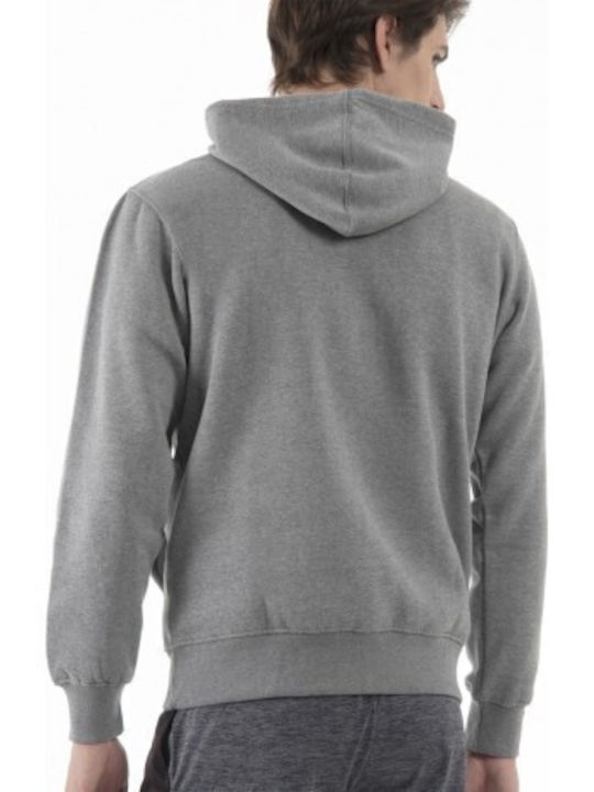 Magnetic North Sweatshirt with Hood Gray