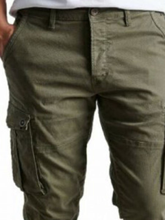 YES DESIGN ΑΝΔΡΙΚΟ ΠΑΝΤΕΛΟΝΙ CARGO KHAKI KS22-519 ΙΣΙΟ KATΩ