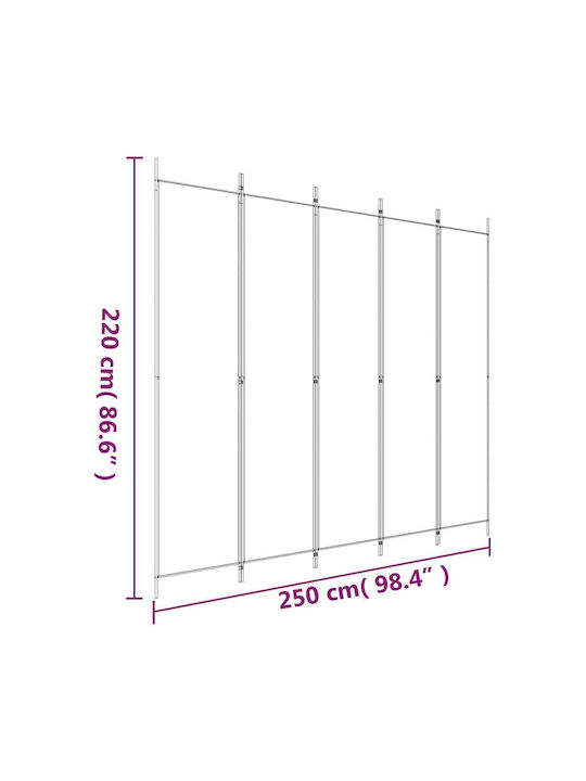 vidaXL Separator De Cameră Din Țesătură 250x220cm