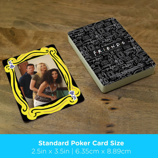 Aquarius Collectible Playing Cards Friends Laminated for Poker Black
