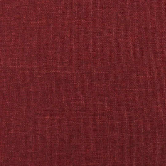 Fabric Upholstered Burgundy Footstool 70x55x41cm
