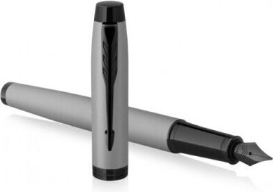 Parker I.M. Core Stiftset Kugelschreiber Mittel mit Füller Mittel Metal in einem Etui (in einer Papierkassette)
