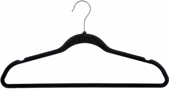 Wenko Foldable Plastic Clothes Hanger for Pants Black 5pcs