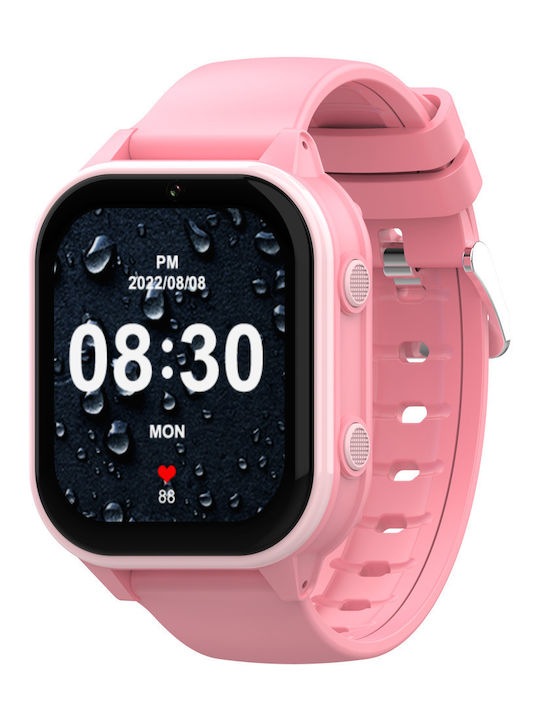 Wonlex Παιδικό Smartwatch KT19 με GPS & Κάμερα Ροζ