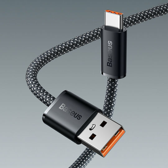 Baseus Dynamic Braided USB 2.0 Cable USB-C Male - USB-A 100W PD White 2m CALD000702
