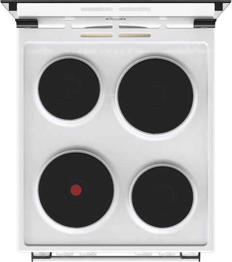 Gorenje Κουζίνα 70lt με Εμαγιέ Εστίες Π50εκ. Λευκή