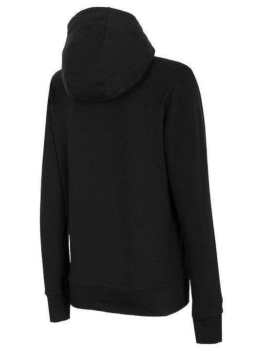 Women's Sweatshirt Jacket Hooded Black