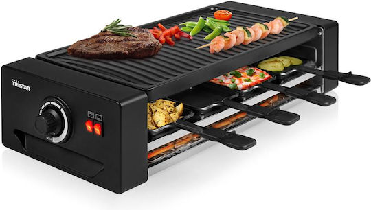 Tristar Tischplatte Elektrogrill Raclette Grill 1300W mit einstellbarem Thermostat 43cmx23cmcm