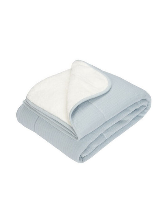 Little Dutch Blanket Cot Pure Soft Blue 110x140cm.