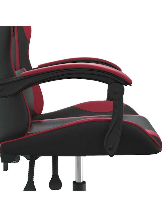 vidaXL 3143873 Καρέκλα Gaming Δερματίνης Μαύρο/Μπορντό