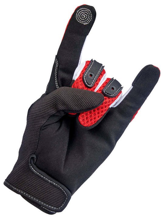 Biltwell Anza Herren Motorradhandschuhe 4 Jahreszeiten Red
