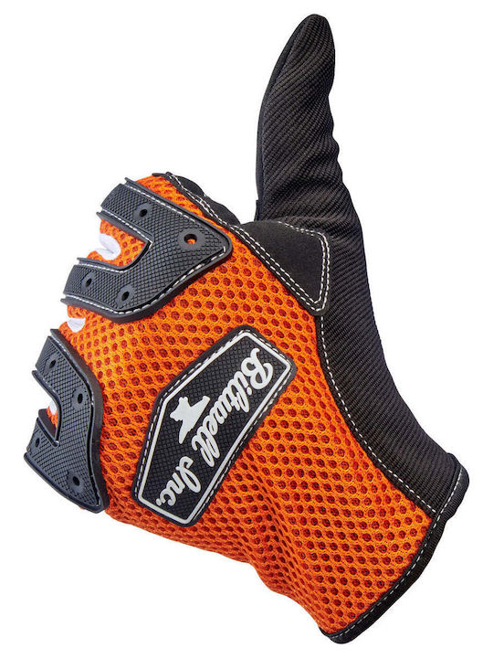 Biltwell Anza Men's Motorcycle Gloves All Seasons Orange