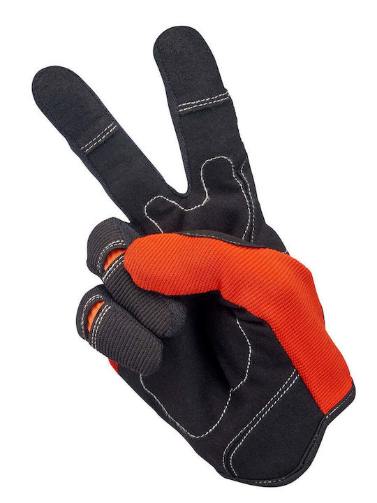 Biltwell Moto Summer Men's Motorcycle Gloves Orange/Black