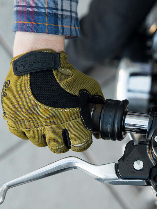 Biltwell Moto Summer Men's Motorcycle Gloves Olive/Black