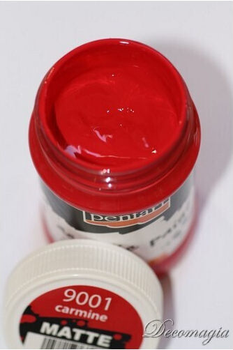 Pentart Matte Set Culori Acrilice Pictură Carmine 100ml 1buc