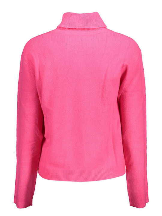 U.S. Polo Assn. Women's Blouse Long Sleeve Turtleneck Pink