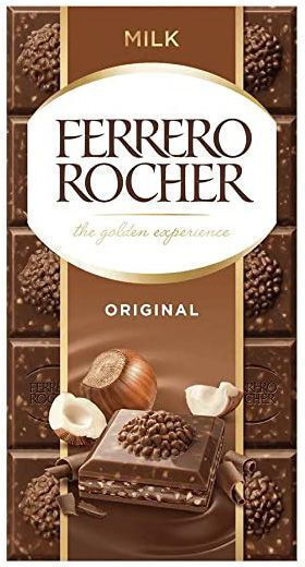 Ferrero Rocher Original Chocolate Milk Hazelnuts 90gr