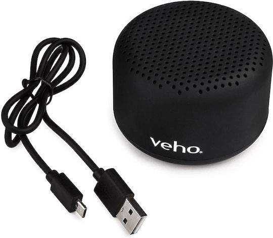 Veho M3 VSS-303-M3-B Ηχείο Bluetooth 3W με Διάρκεια Μπαταρίας έως 12 ώρες Μαύρο