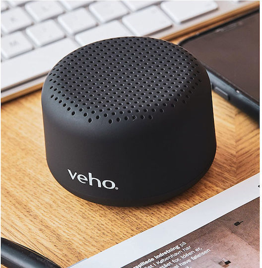 Veho M3 VSS-303-M3-B Ηχείο Bluetooth 3W με Διάρκεια Μπαταρίας έως 12 ώρες Μαύρο