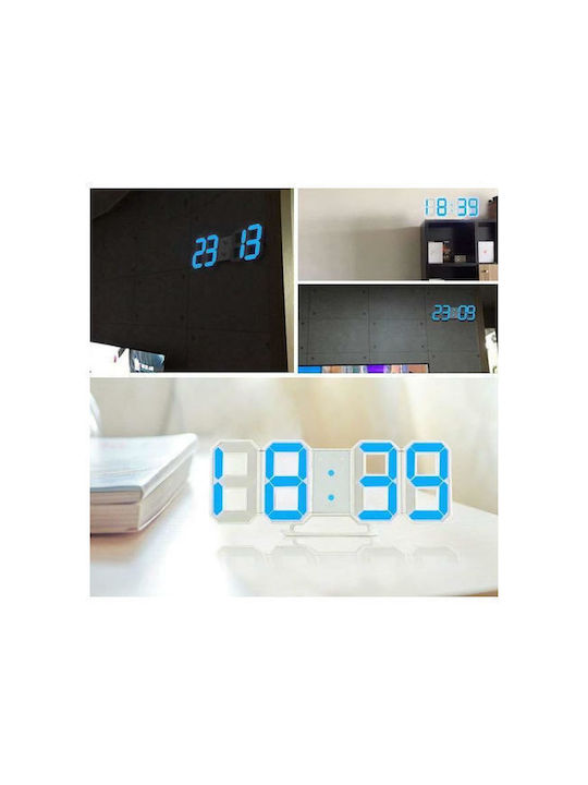 Fashion Clock Tabletop Digital Clock with Alarm Red & Wall-mounted DS-6609-RED