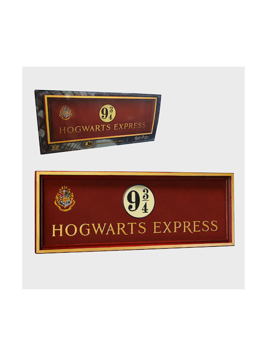 The Noble Collection 3D Διακοσμητική Πινακίδα Harry Potter Χειροποίητη Καφέ από Ξύλο 58x21cm