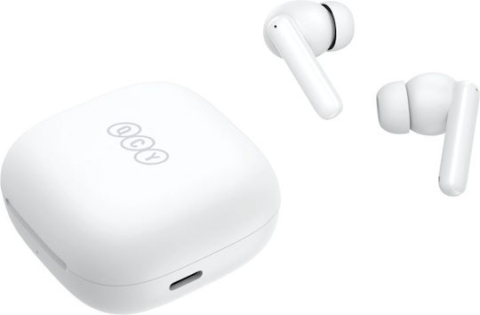 QCY T13 ANC In-ear Bluetooth Handsfree Earphones with Sweat Resistance and Charging Case White