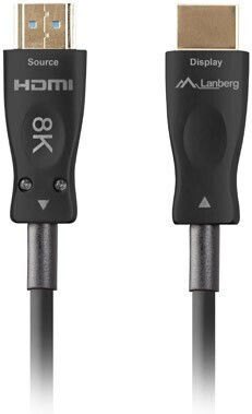 Lanberg HDMI 2.1 Ultra High Speed 48Gbps 4K 120Hz HDR VRR Kabel HDMI-Stecker - HDMI-Stecker 20m Schwarz
