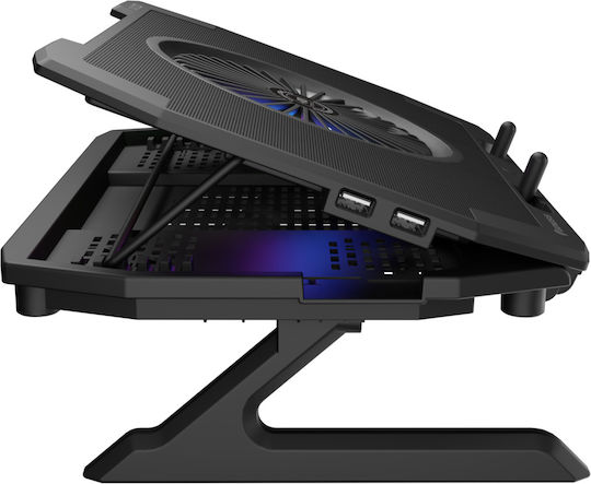 Genesis OXID 850 Cooling Pad για Laptop έως 17.3" με 5 Ανεμιστήρες και Φωτισμό