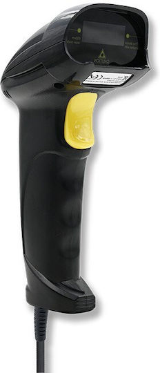 Qoltec Handheld-Scanner Verkabelt mit 1D-Barcode-Lesefunktion