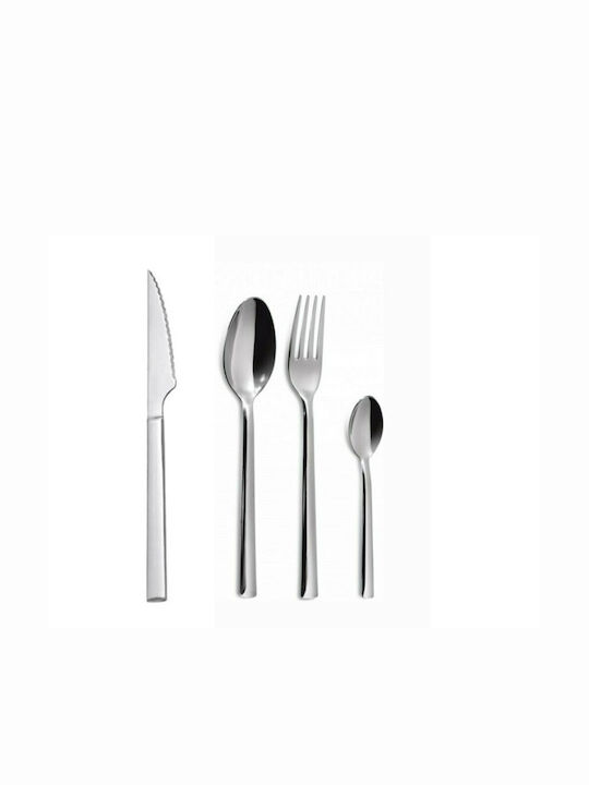 Comas 30-Piece Stainless Steel 18/10 Silver Cutlery Set Alida