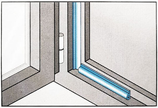 Geko Rubber Draft Stopper Door in White Color 6m