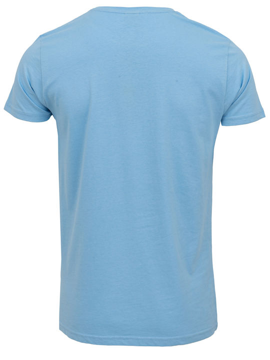 Sublevel Men's Short Sleeve T-shirt Light Blue