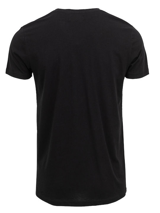 Eight 2 Nine Herren Sport T-Shirt Kurzarm Schwarz