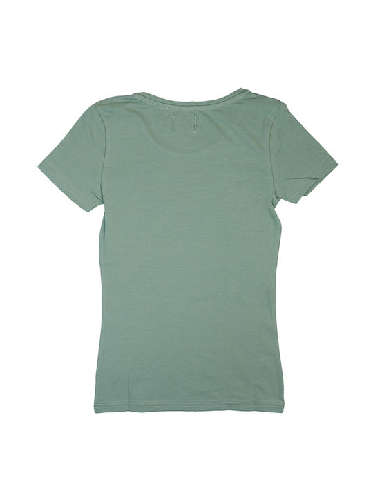 Paco & Co Γυναικείο T-shirt Πράσινο με Στάμπα