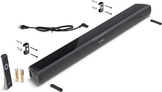 Sharp HT-SB100 Soundbar 2 Bluetooth și HDMI 75W cu Telecomanda Negru