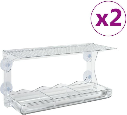 vidaXL Ταΐστρα Πτηνών για Παράθυρο 30x12x15cm