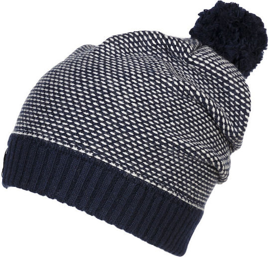 Aix Pom Pom Beanie Ανδρικός Σκούφος Πλεκτός σε Navy Μπλε χρώμα