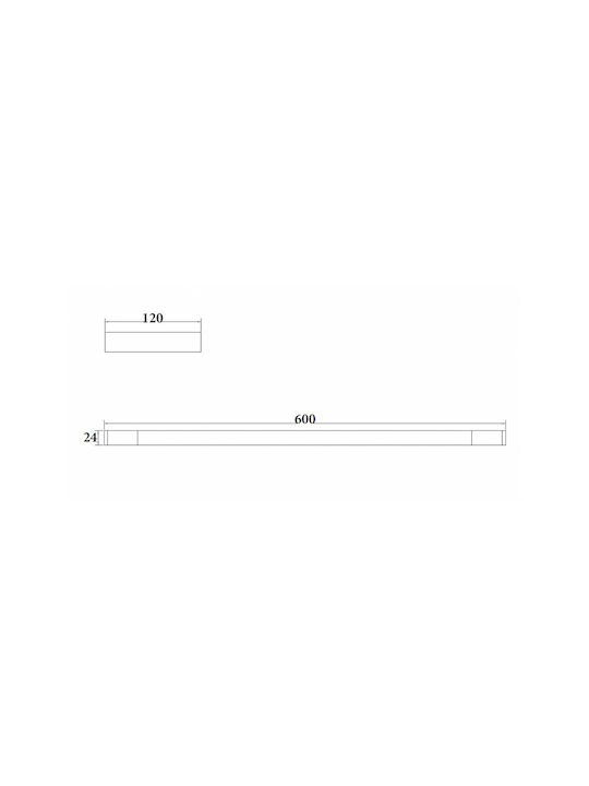 Sparke Palmia 12 Rail Баня Двойна Подов с винтове ​60x60см Черен