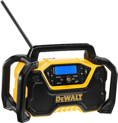 Dewalt XR Compact Bluetooth Radio Επιτραπέζιο Ραδιόφωνο Επαναφορτιζόμενο DAB+ με Bluetooth και USB Μαύρο