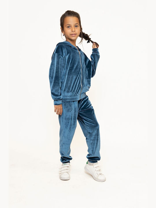 Set Girl,velour,Greek company,blue color (code ANY5)