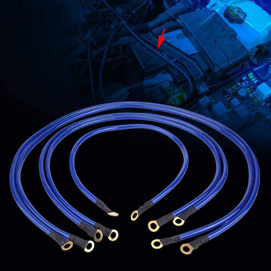 Auto Gs Piesă electrică auto Set cabluri de legare la sol 5 bucăți Albastru Culoare