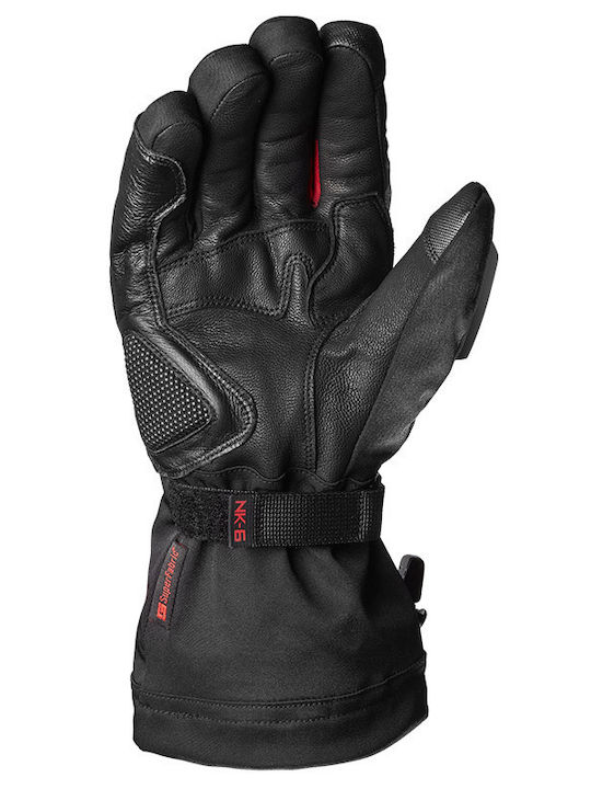 Spidi NK-6 H2OUT Winter Men's Motorcycle Gloves Leather Waterproof Black