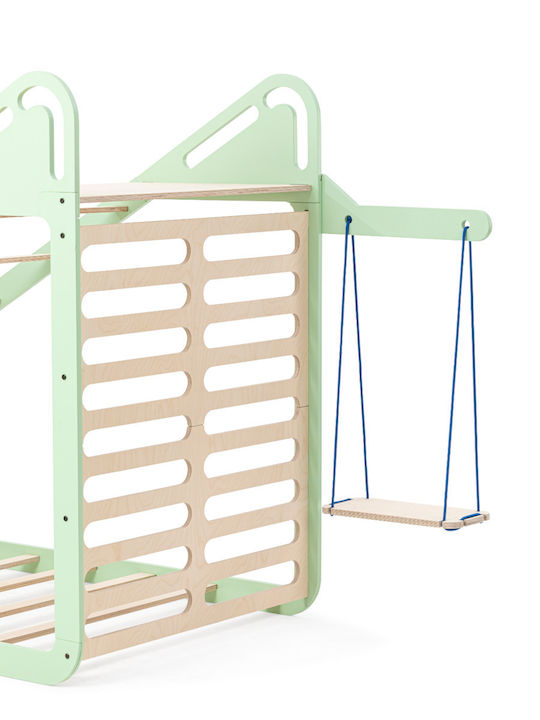 Sleepy Pat pentru Copii Montessori Single Verde pentru Saltea 90x200cm