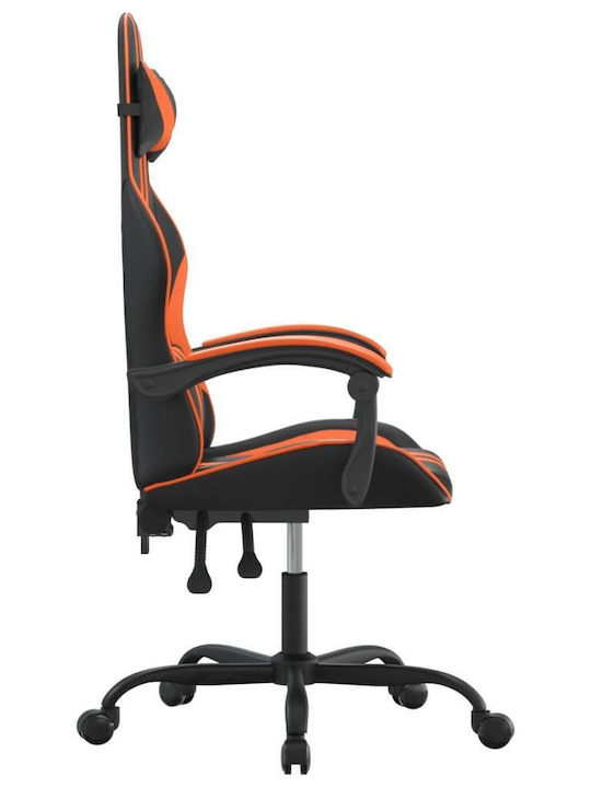 vidaXL 349525 Artificial Leather Gaming Chair Black / Orange