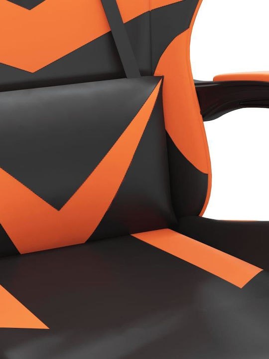 vidaXL 349549 Καρέκλα Gaming Δερματίνης Μαύρο / Πορτοκαλί