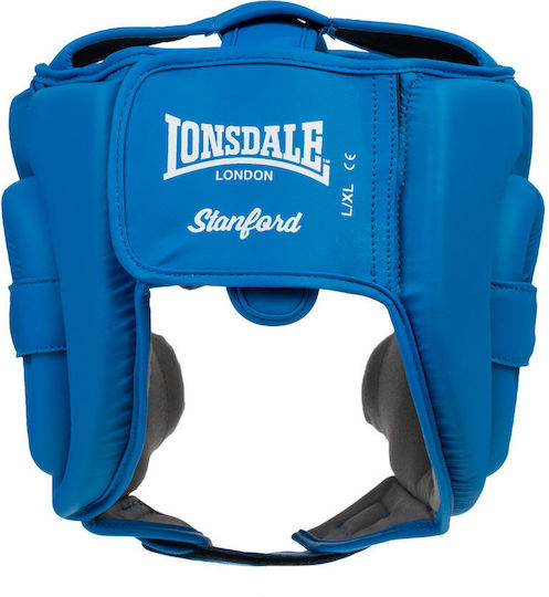 Lonsdale Căști de box Adulți Față deschisă din piele sintetică Albastru
